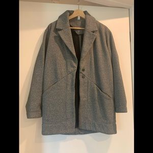 lululemon heather grey coat - size 6